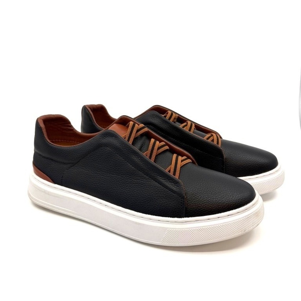Gatsby Baron All-Day Comfort Slip On Shoe Mens Black‎ Brown Sneakers